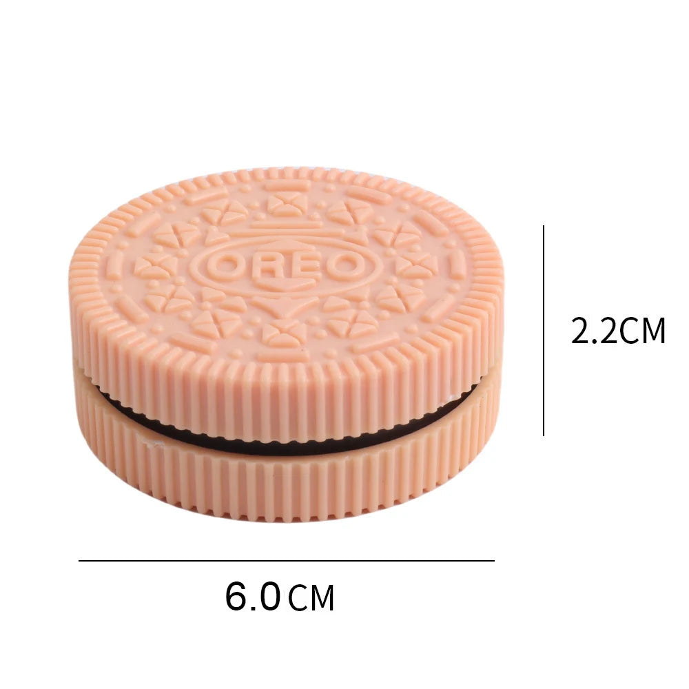 60MM Herb Grinder Plastic Cookie Biscuit  Crusher Hand Muller Cigarette Chocolate Grinder Crusher Tobacco Smoking