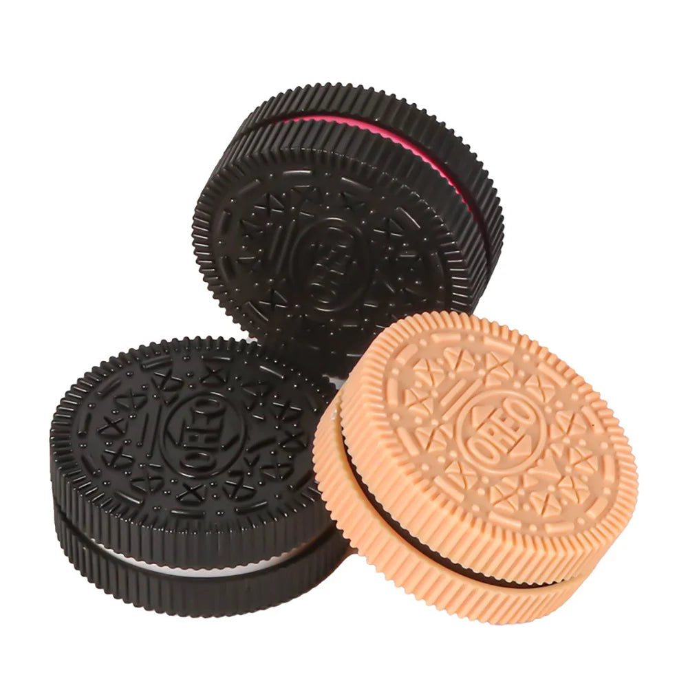 60MM Herb Grinder Plastic Cookie Biscuit  Crusher Hand Muller Cigarette Chocolate Grinder Crusher Tobacco Smoking