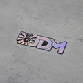 1PC JDM Car Stickers with Hand Gesture & Sunflower, Various Color Options, Perfect for Showcasing JDM Style on Vehicles