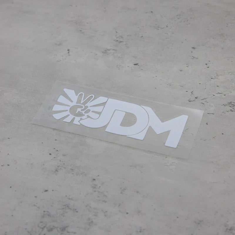 1PC JDM Car Stickers with Hand Gesture & Sunflower, Various Color Options, Perfect for Showcasing JDM Style on Vehicles