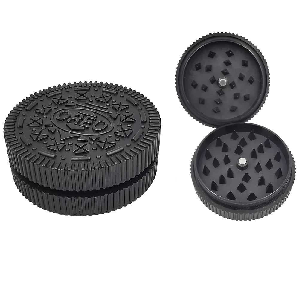 60MM Herb Grinder Plastic Cookie Biscuit  Crusher Hand Muller Cigarette Chocolate Grinder Crusher Tobacco Smoking